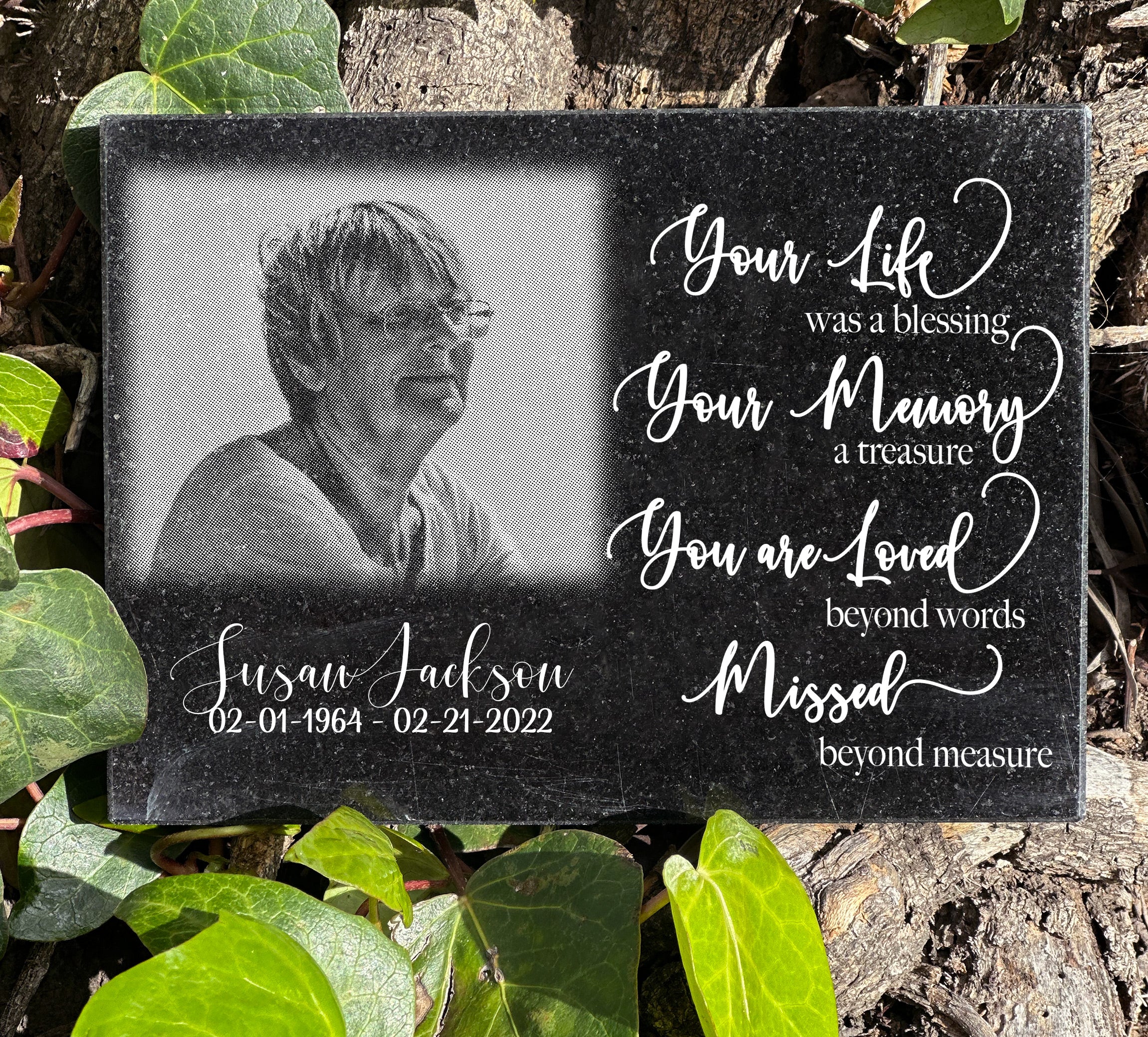 CUSTOM MEMORIAL PLAQUE (CMPR1) - PERSONALIZED