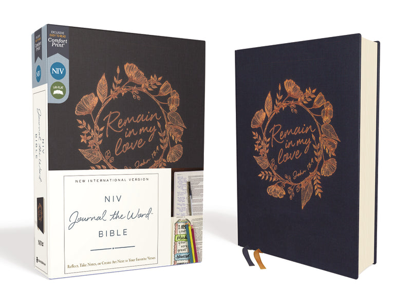 NIV, Journal the Word Bible, Red Letter, Comfort Print: Reflect, Take Notes, or Create Art Next to Your Favorite Verses