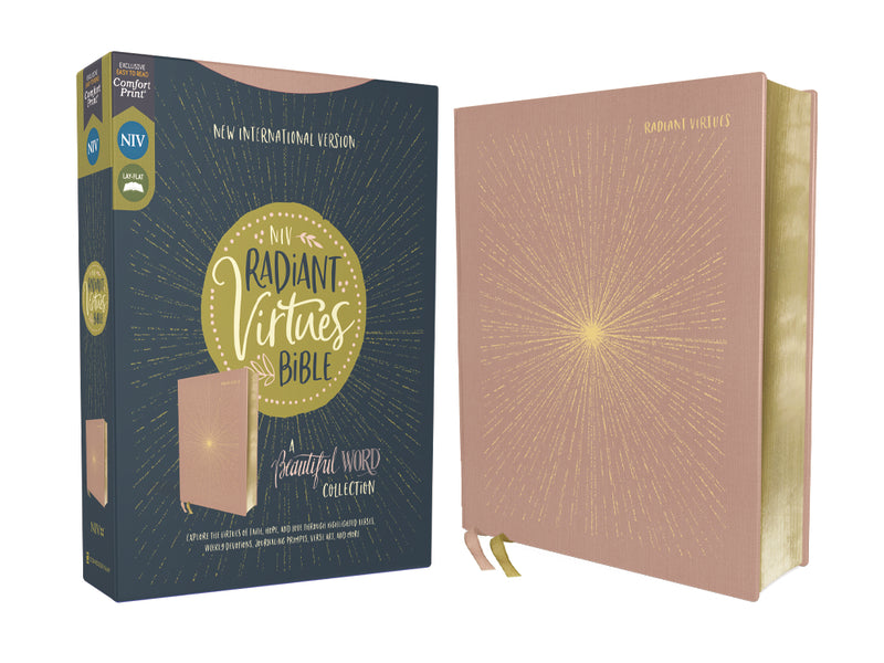 NIV, Radiant Virtues Bible: A Beautiful Word Collection, Red Letter Edition, Comfort Print: Explore the virtues of faith, hope, and love