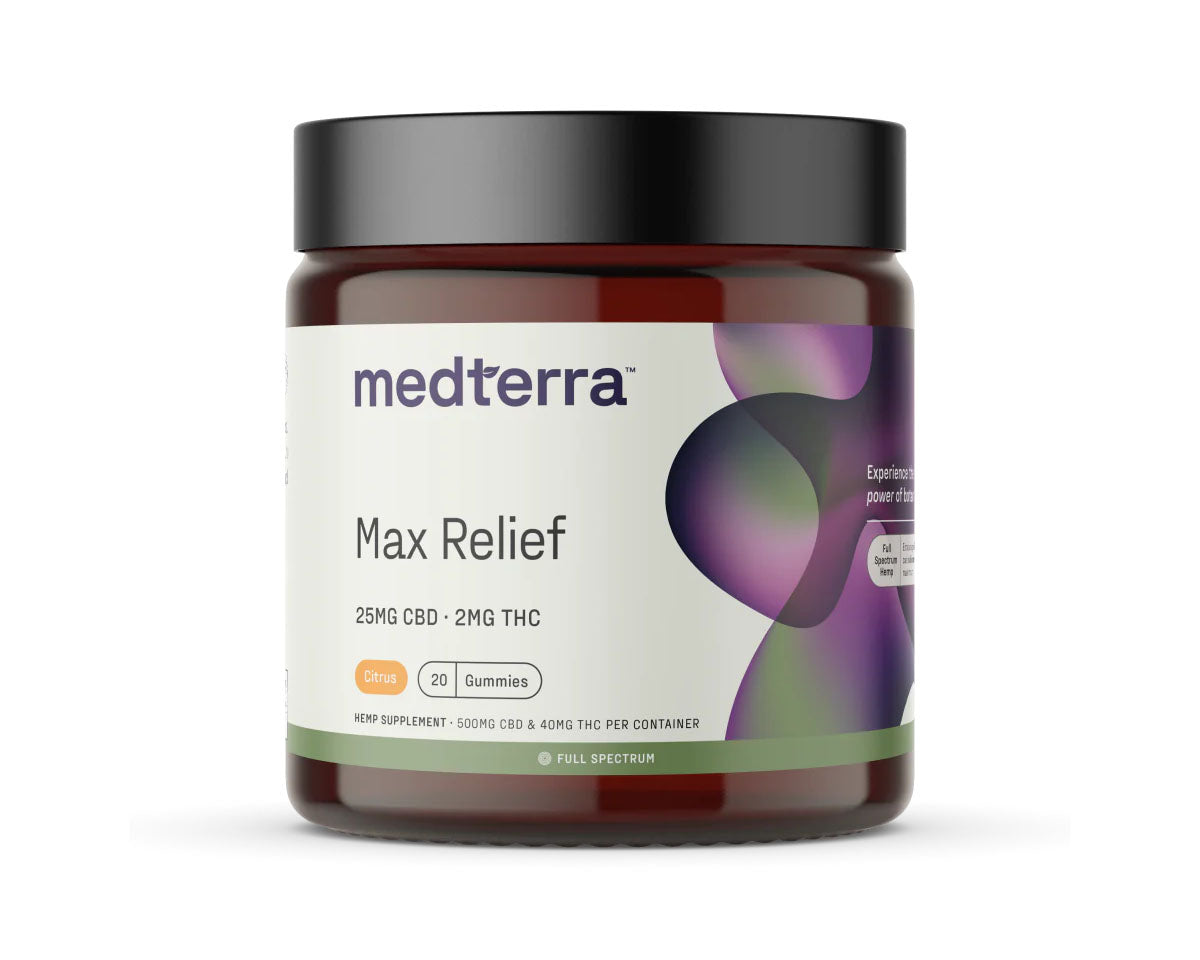 A container of Medterra True Full Spectrum Original CBD Gummies