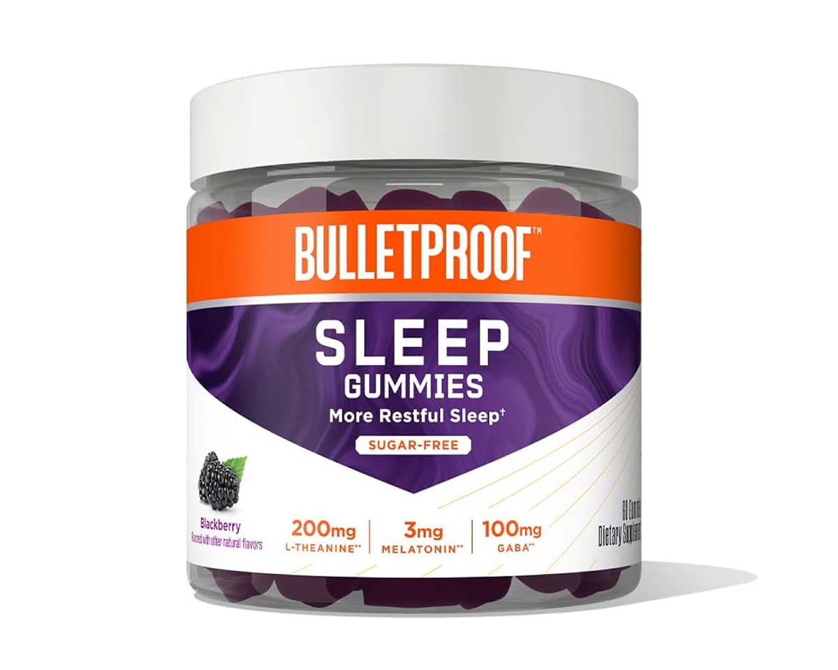 a jar of Bulletproof Sleep Gummies