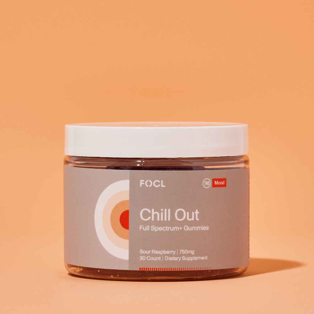 jar of FOCL Chill Out Gummies
