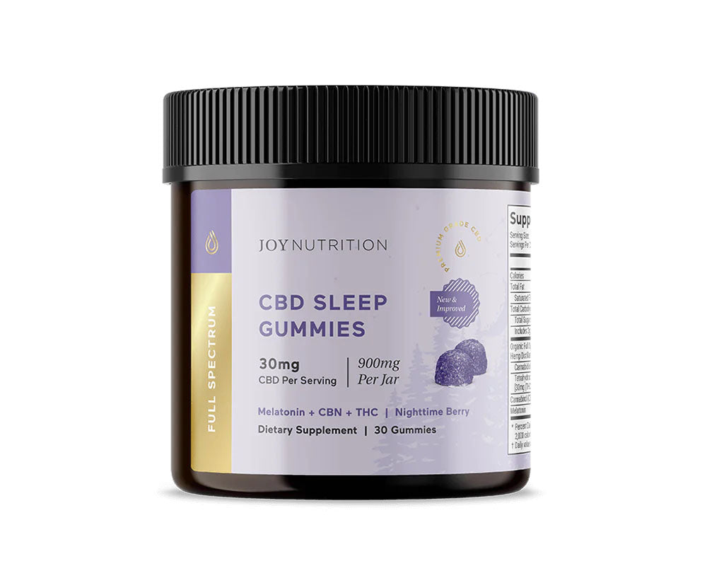 jar of Joy Organics CBD Sleep Gummies in Nighttime Berry variant