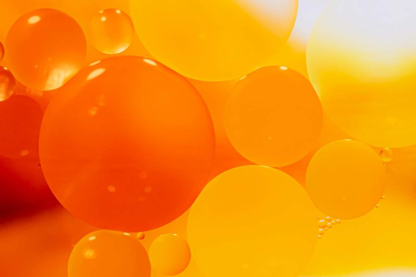 orange and yellow bubbles