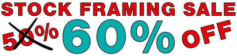 stock framing sale 60% off