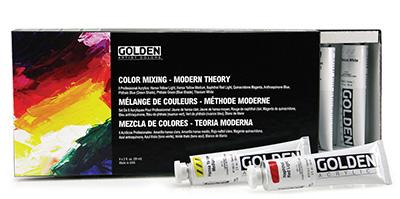 Golden OPEN Acrylic Introductory Set - Modern - Six 22ml tubes