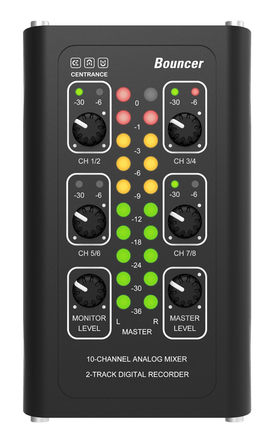 Centrance Bouncer Portable Mixer and two-track Recorder - Koala Audio