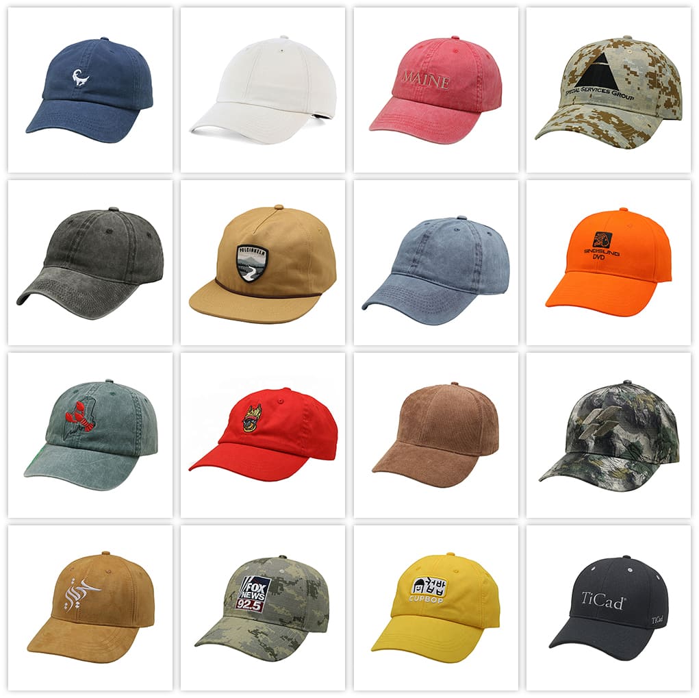 Past Work Custom Dad Hats