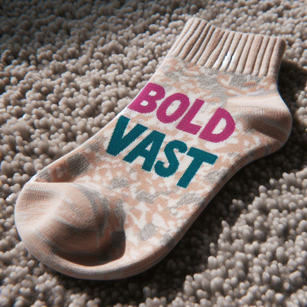 A custom sock to celebrate women's day with the company's logo.