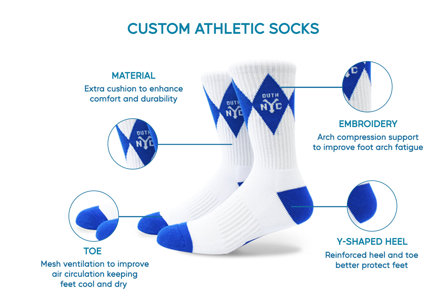 custom athletic socks