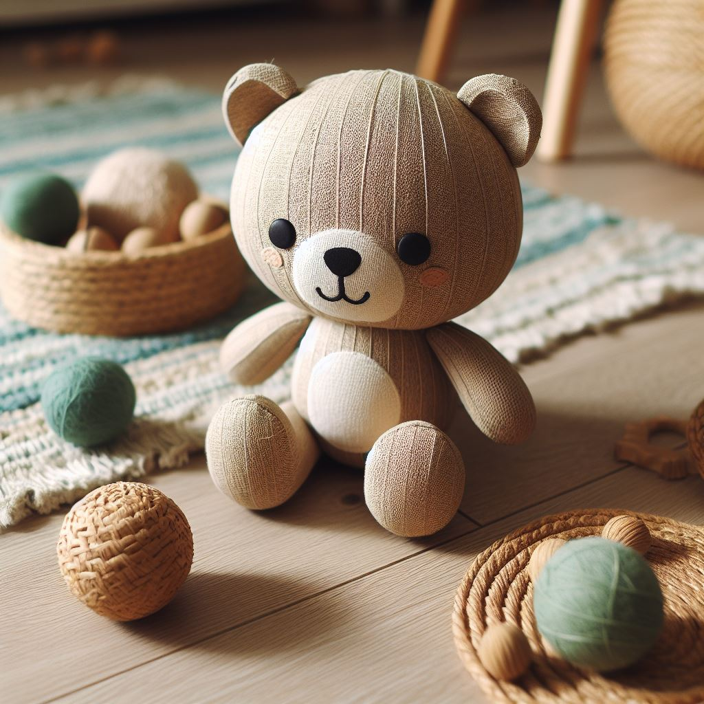 A cute custom plushie made from eco-friendly materials.