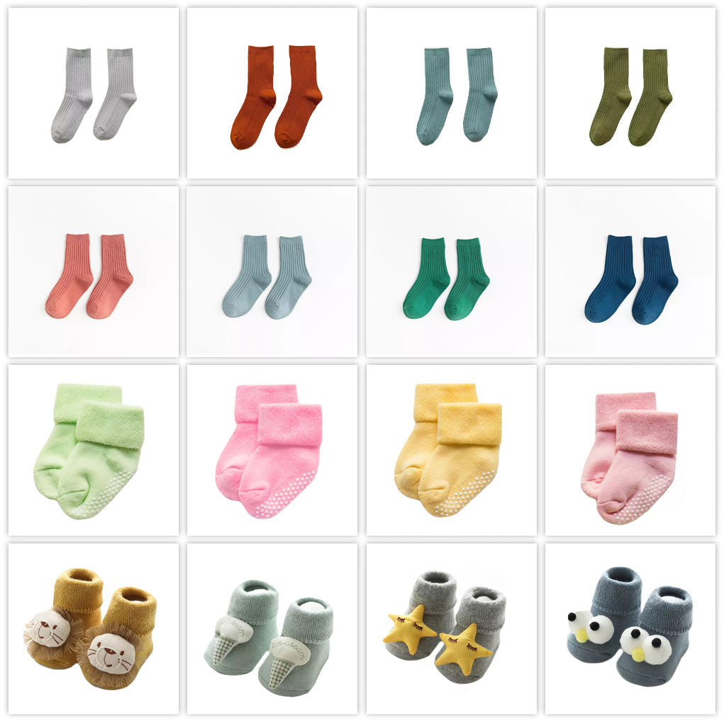 past work of custom baby socks by Everlighten