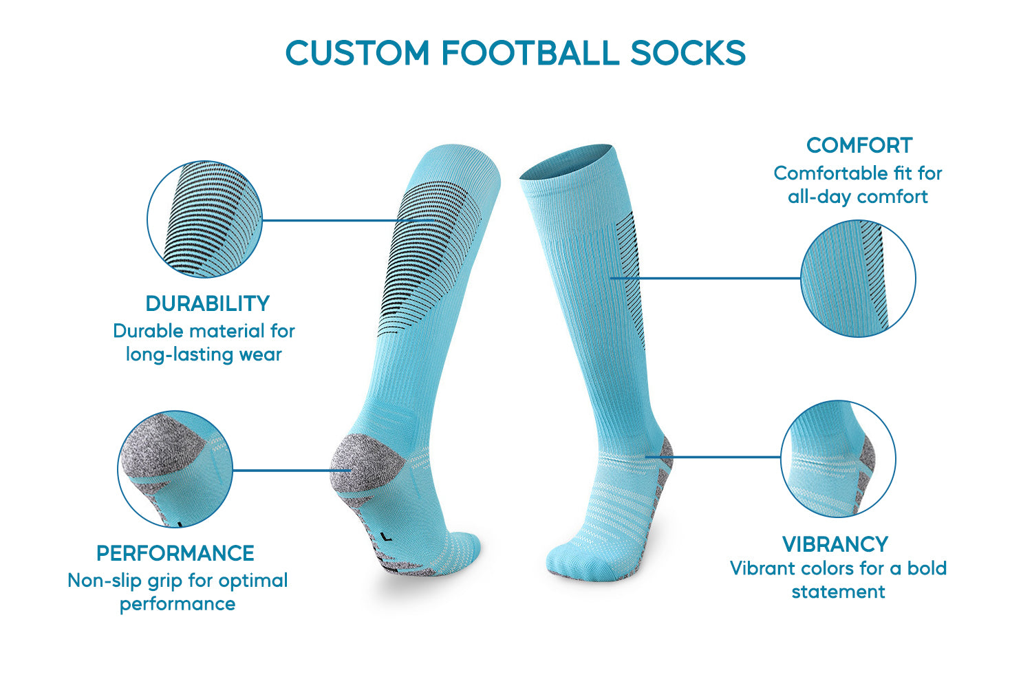 product description for Rugby Ball Socks