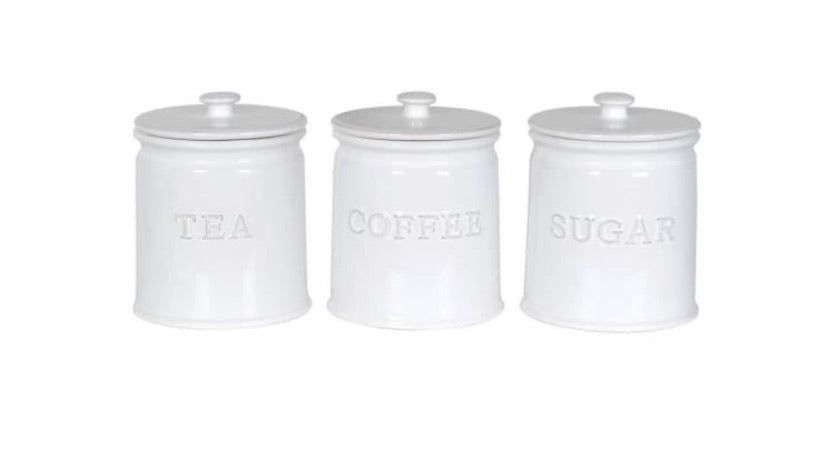 ceramic tea coffee sugar