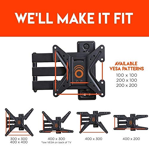 Echogear Full Motion Tv Wall Mount Bracket For 26 55 Inch T Vs A Ext Directnine United Kingdom