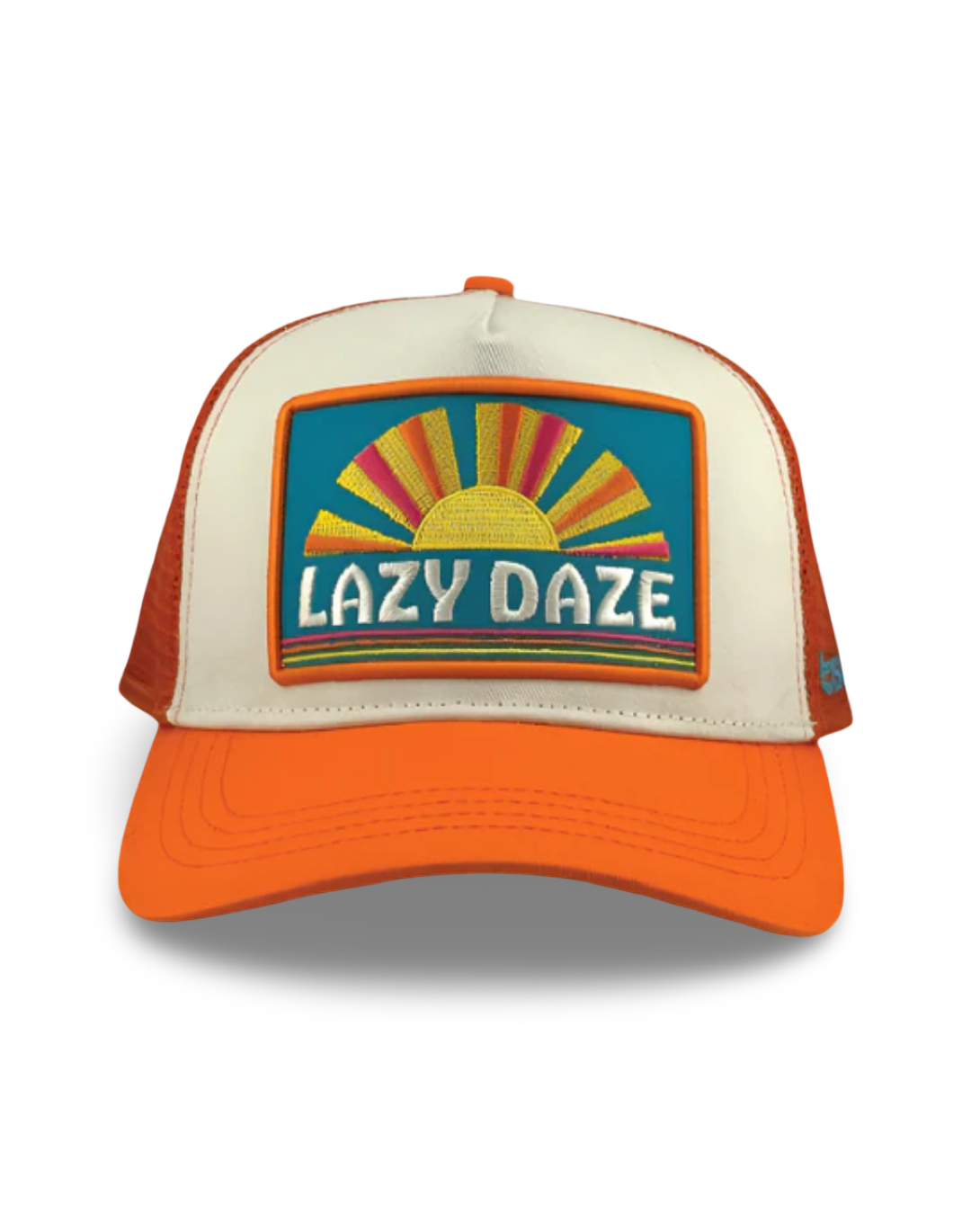 Lazy Daze Trucker Hat in Orange