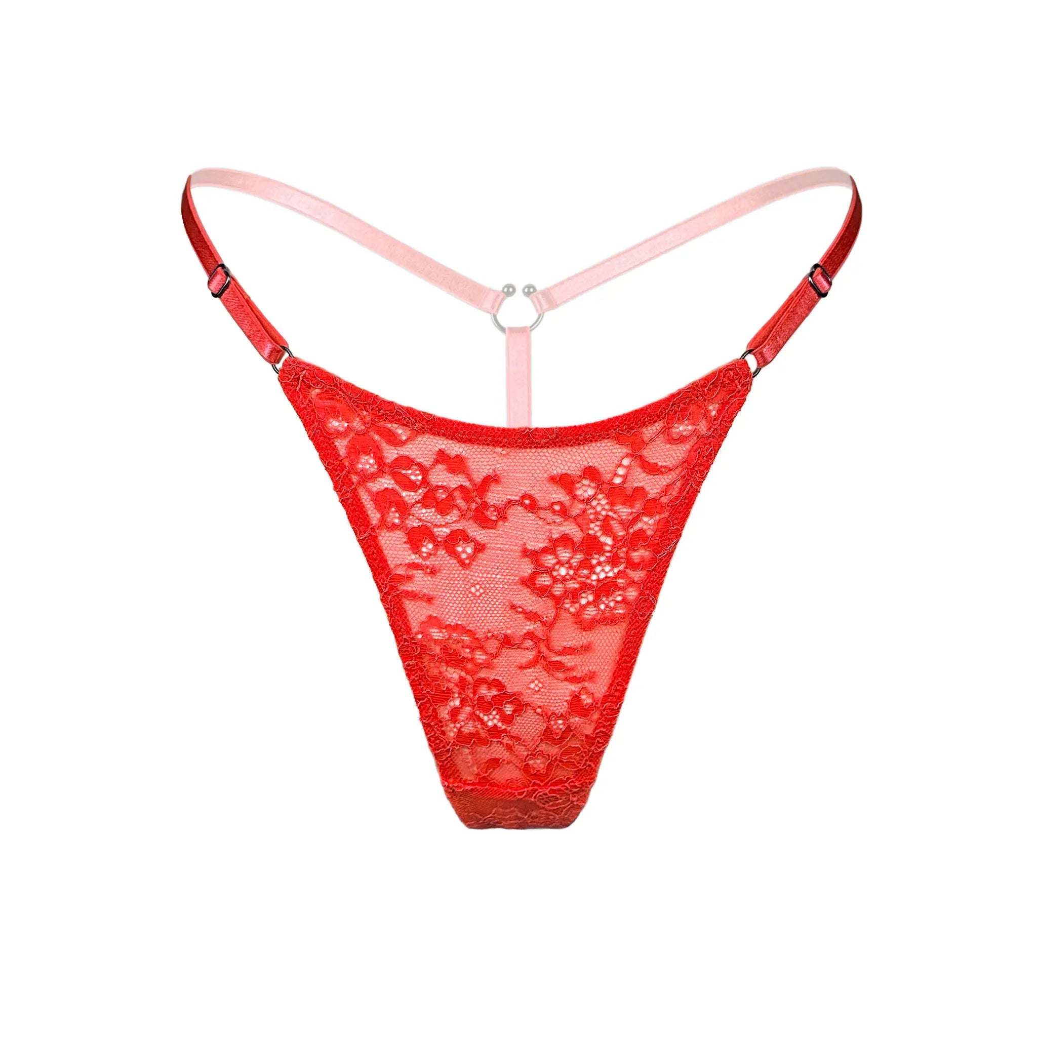 Amphitrite Adjustable Micro-G Fire Red - Monique Morin Lingerie