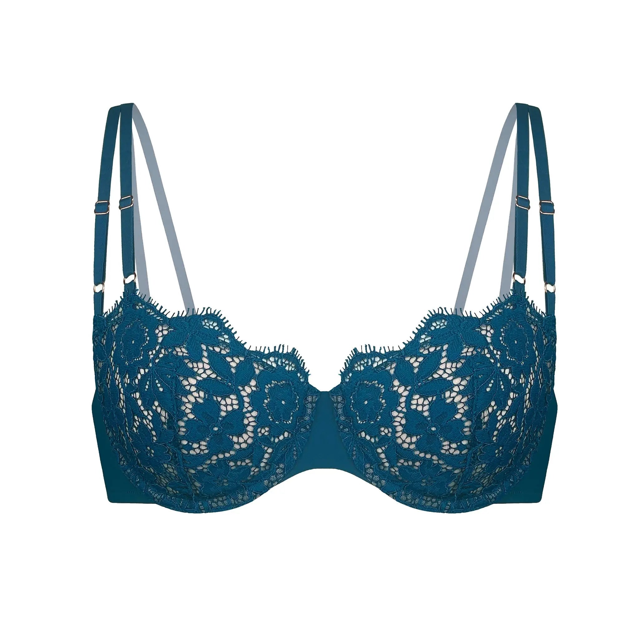 Illusion Fauve midnight blue balconette bra, Aubade, Shop Unlined Bras &  Bra Tops For Women Online