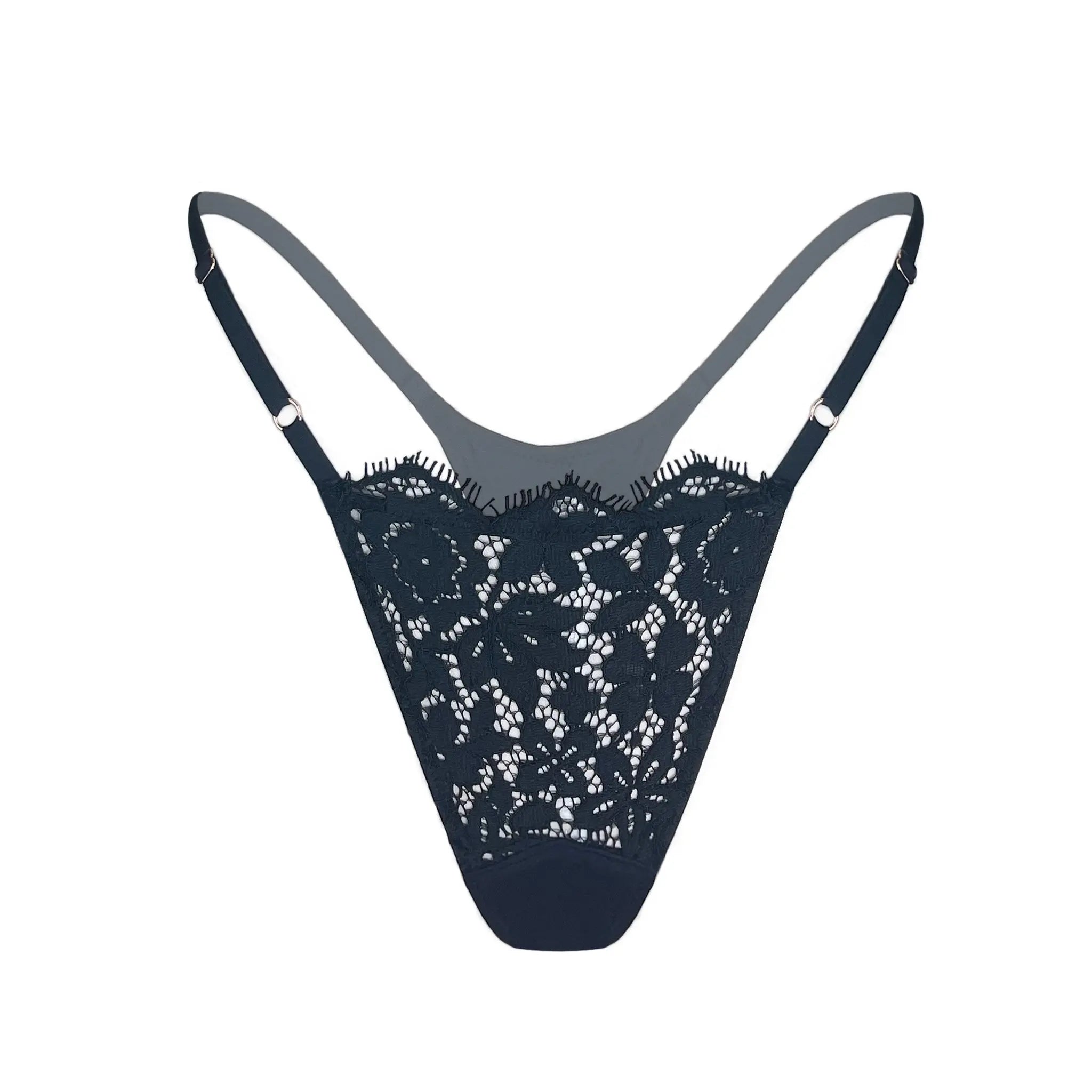 Frisson Micro-G Thong Black - Monique Morin Lingerie