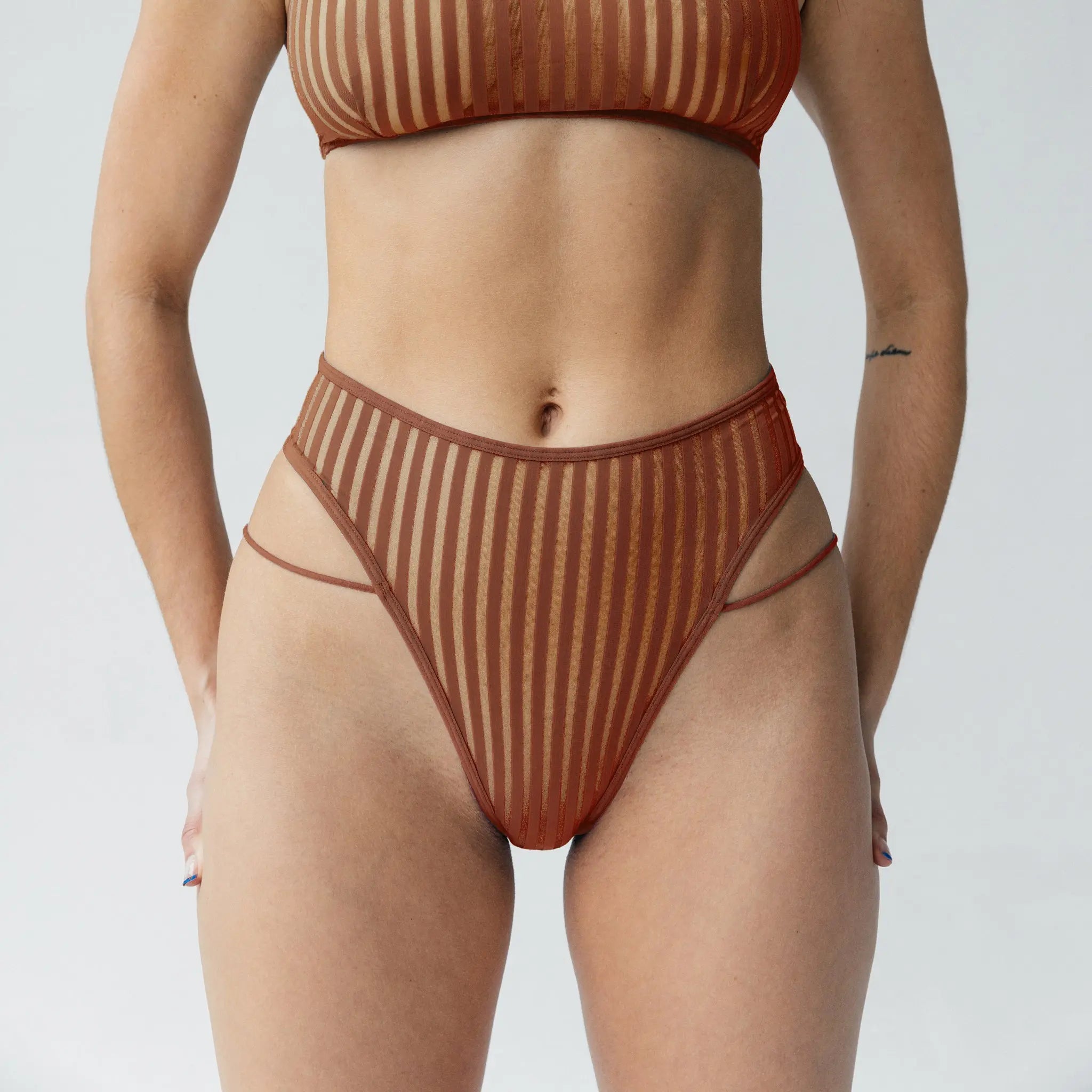 Cheeky High Leg Panties in Caramel - Snag – Snag Canada