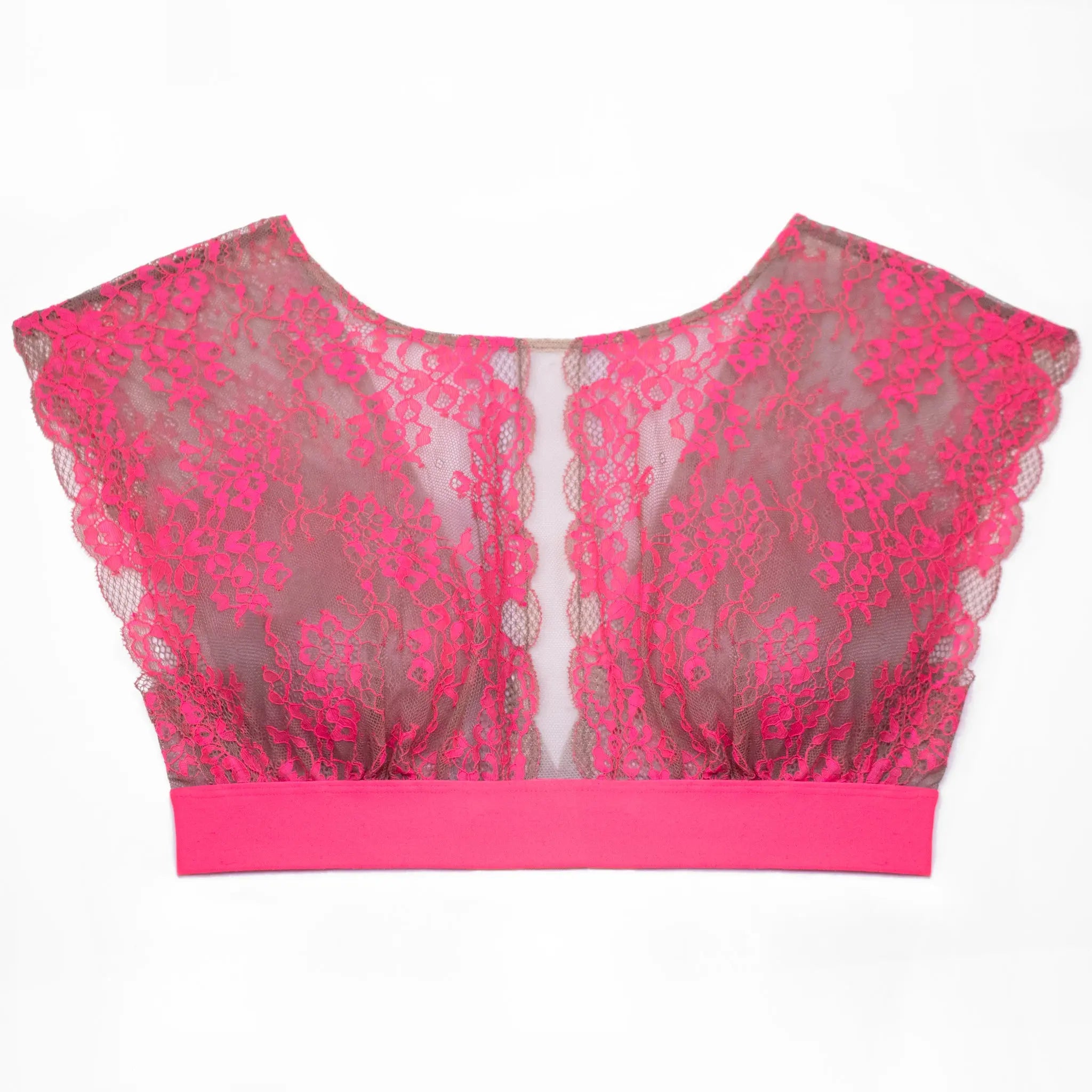 Monique Morin Lace Truncated Top