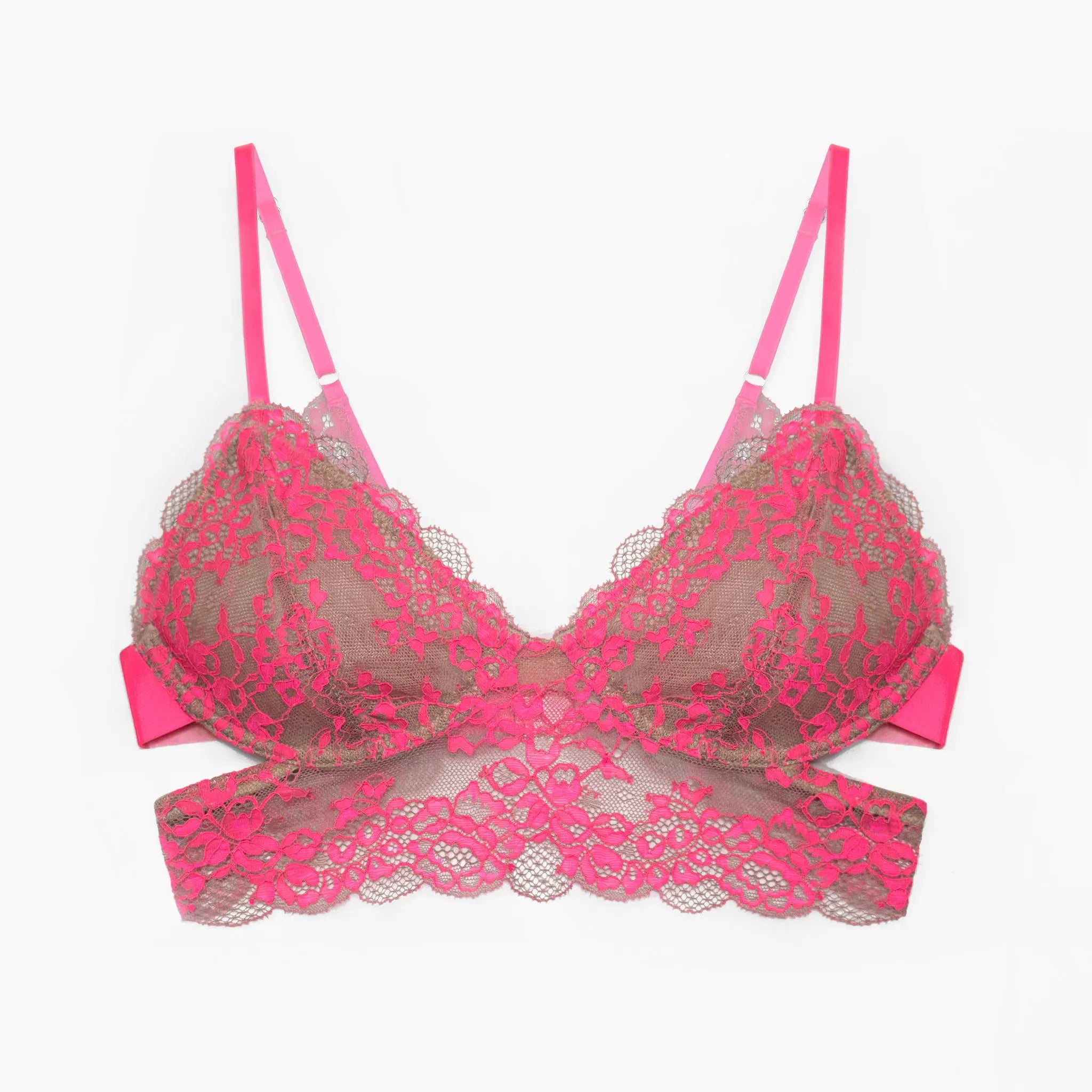 Wild Lace Long Line Bra - Monique Morin 