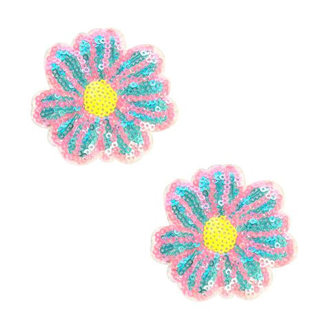 Flower power daisy sequin pasties