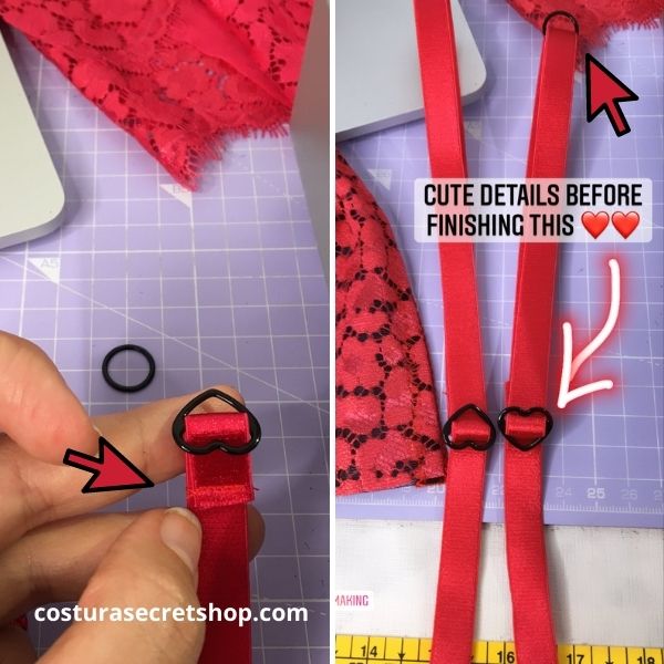 Cómo hacer tirantes de sujetador - How to make bra straps