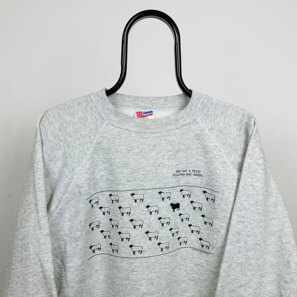 Retro 90s Ski Sweatshirt Grey Large – Clout Closet