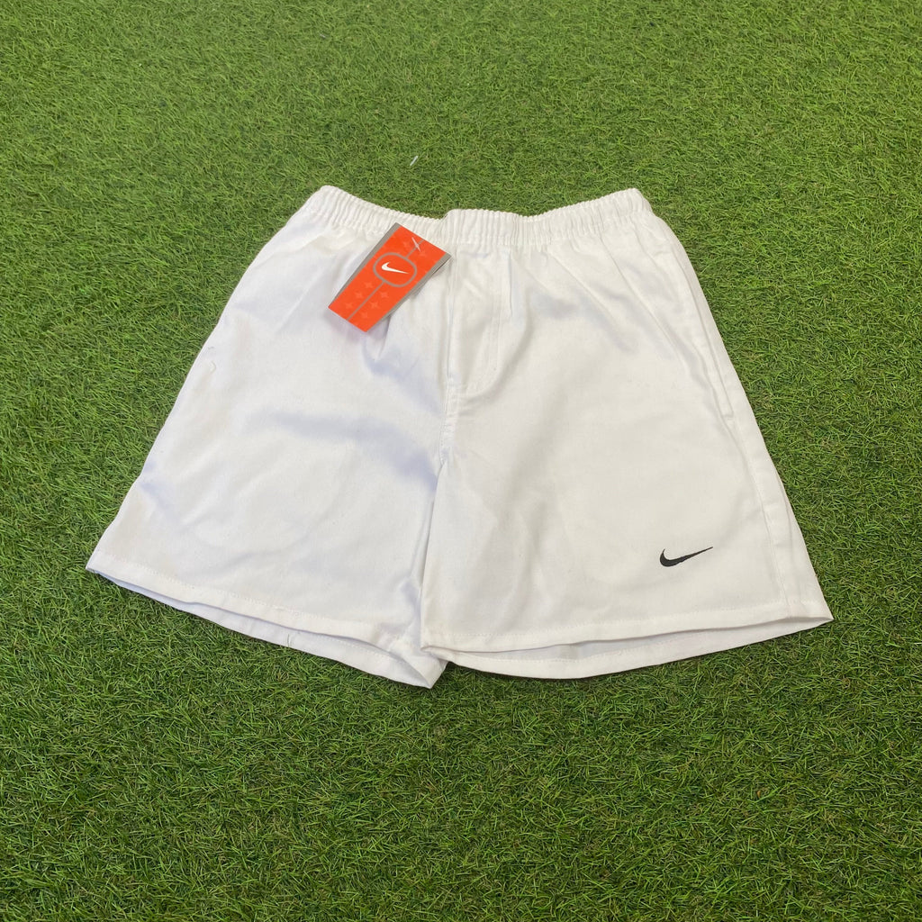 Nike white hot sale cotton shorts