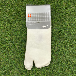Vintage Nike Rift Toe Socks White UK6 - 12
