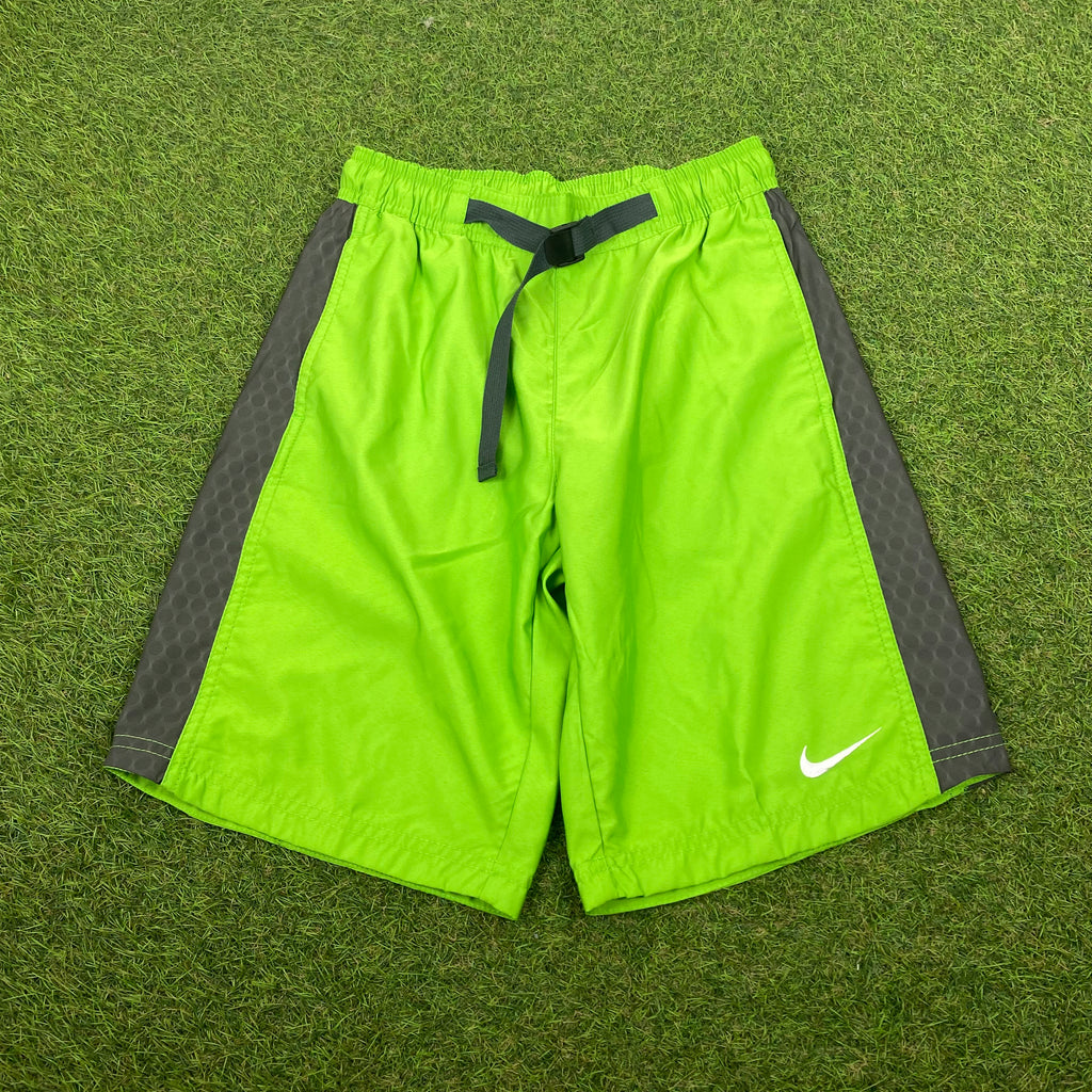 VINTAGE green nike running shorts!! such a pretty - Depop