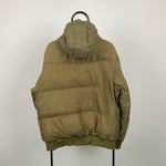 Vintage Fila Puffer Jacket Green Brown XL