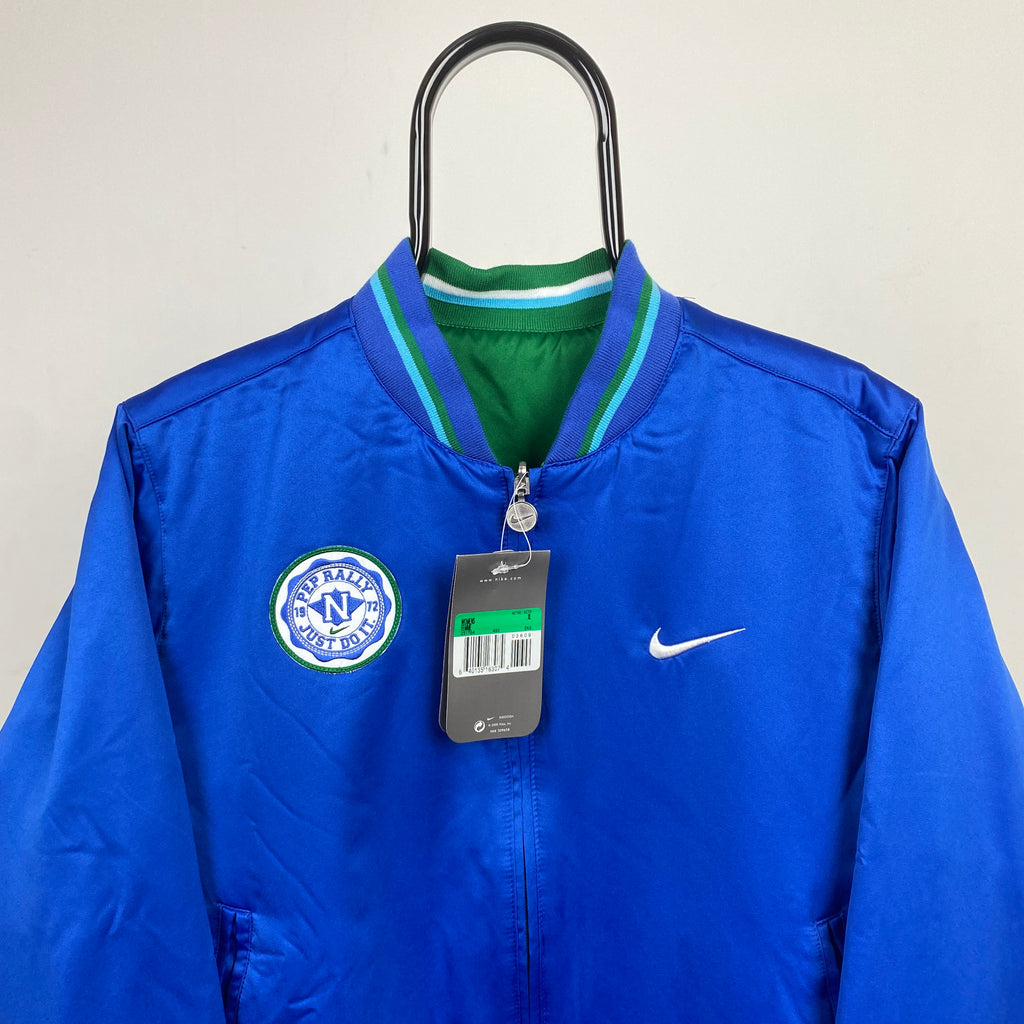 90s Nike Reversible Side Winder Fleece Jacket Blue Grey Large – Clout Closet
