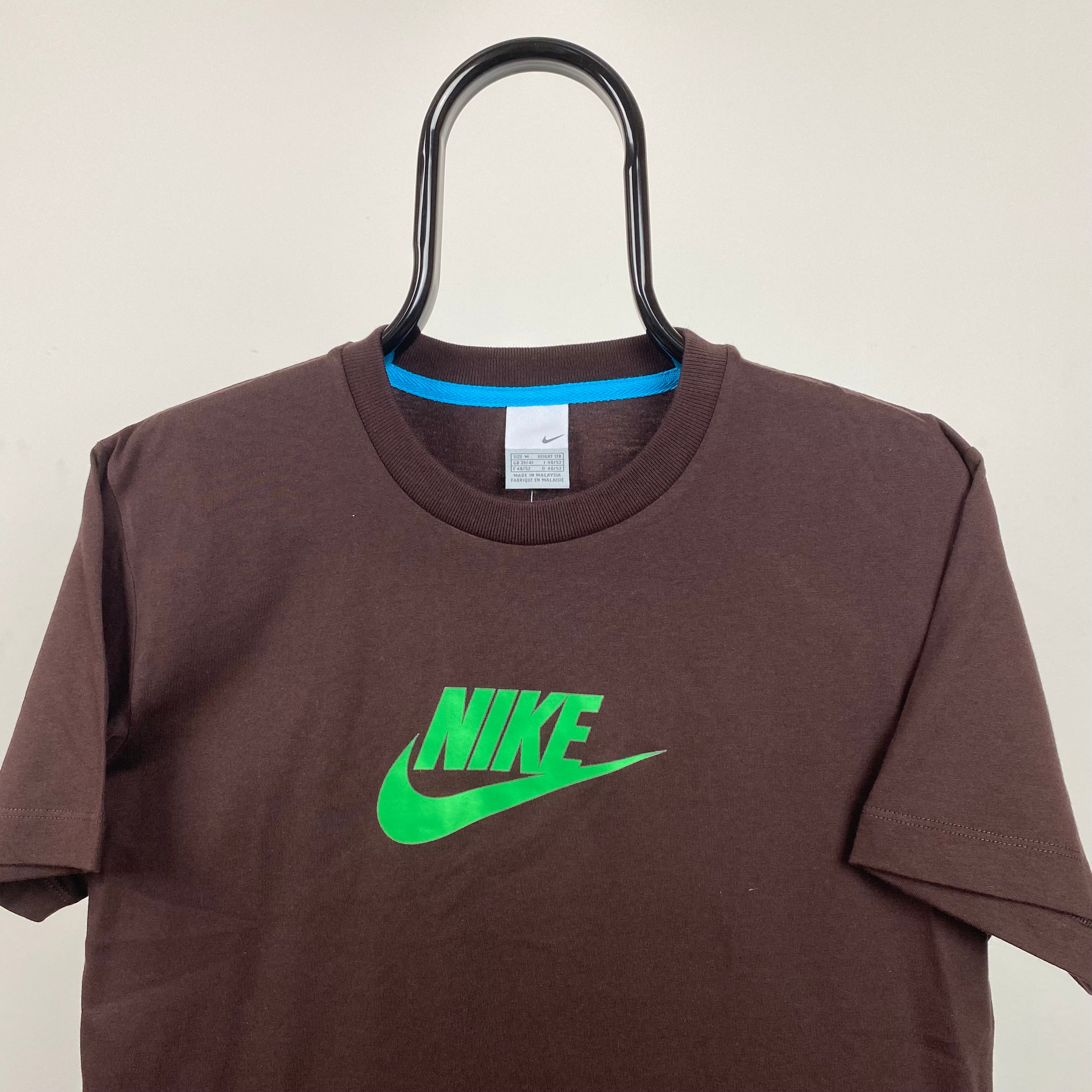 brown vintage nike shirt