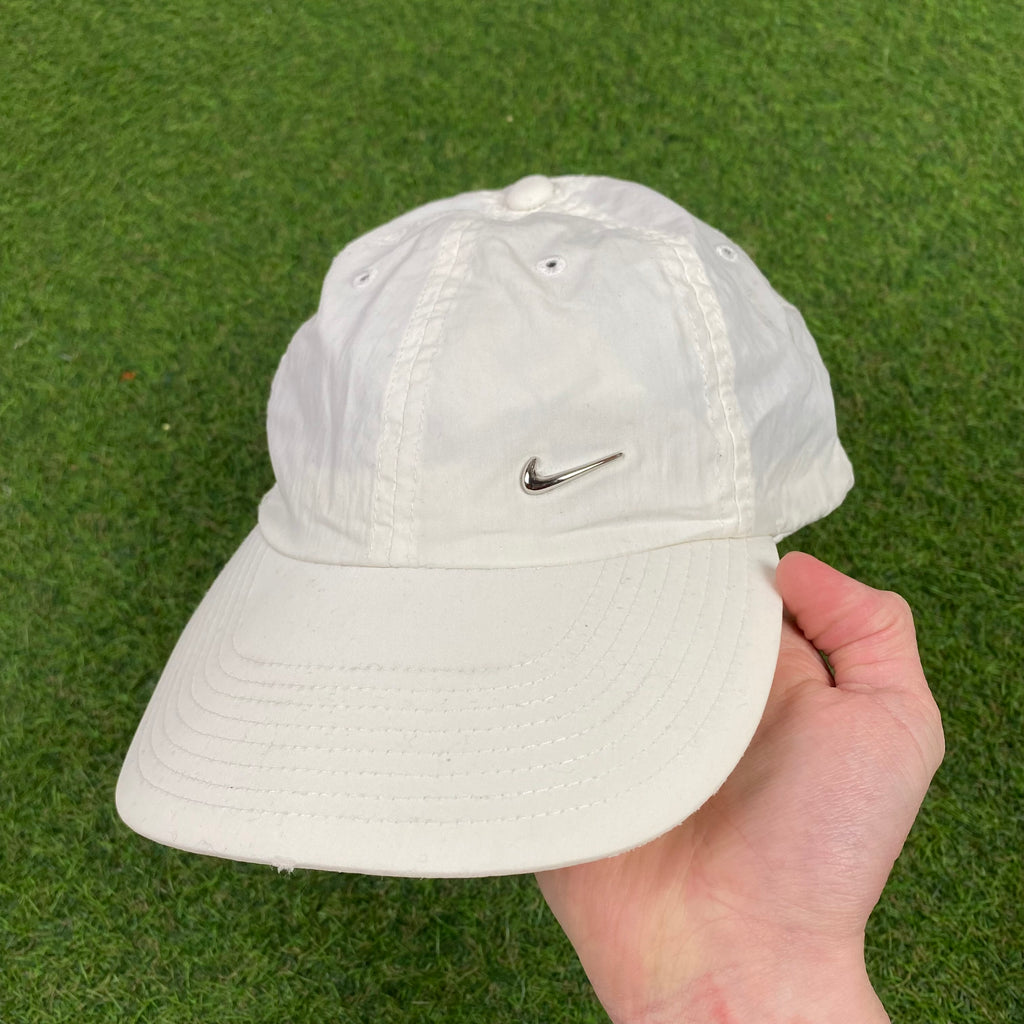 Vintage 90s Nike Metal Swoosh Hat White – Clout Closet