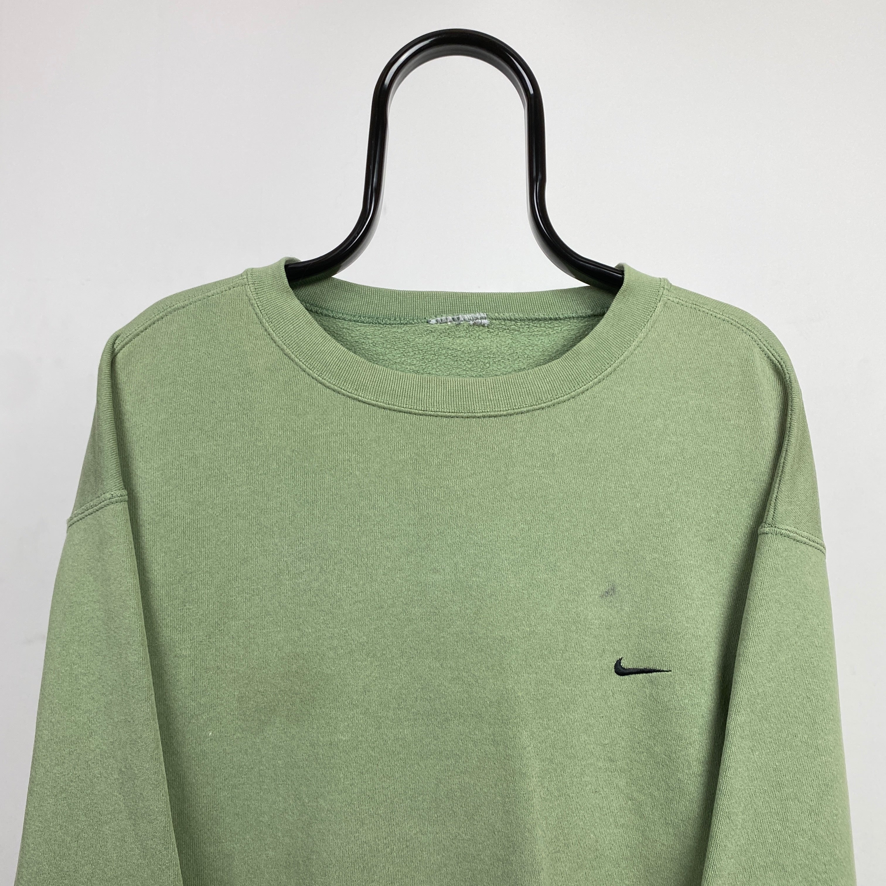 sage green nike sweatshirt