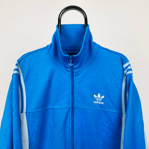 Vintage Adidas Track Jacket Blue Large