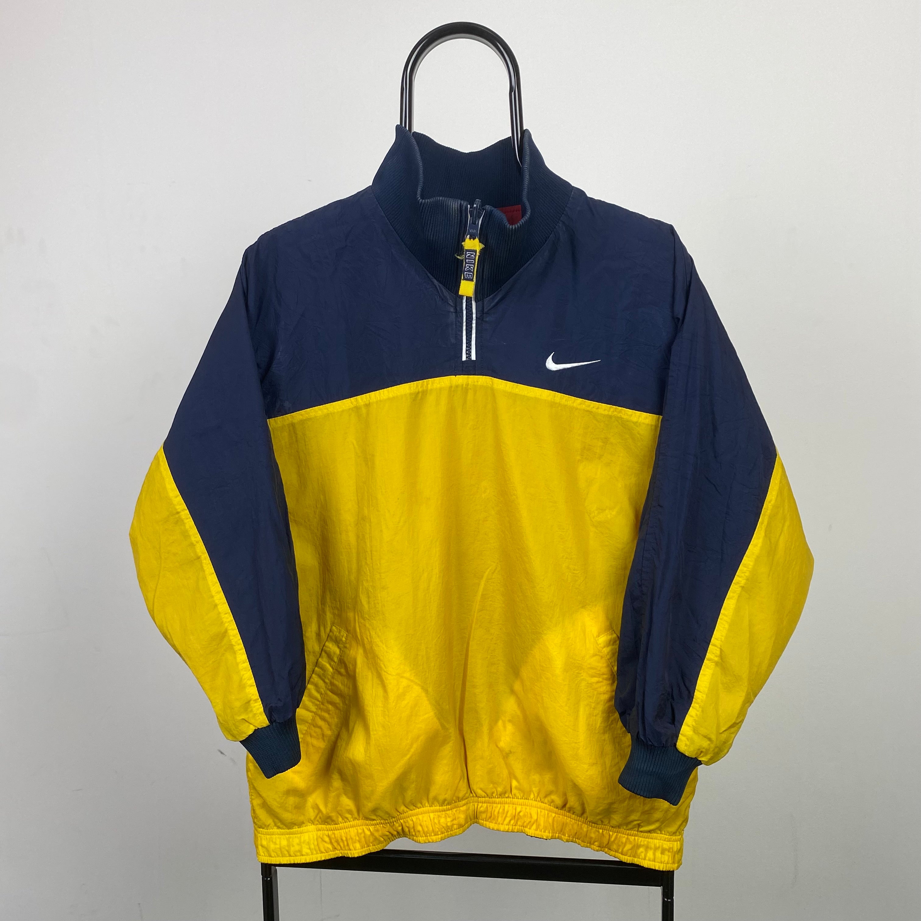 nike windbreaker blue and yellow