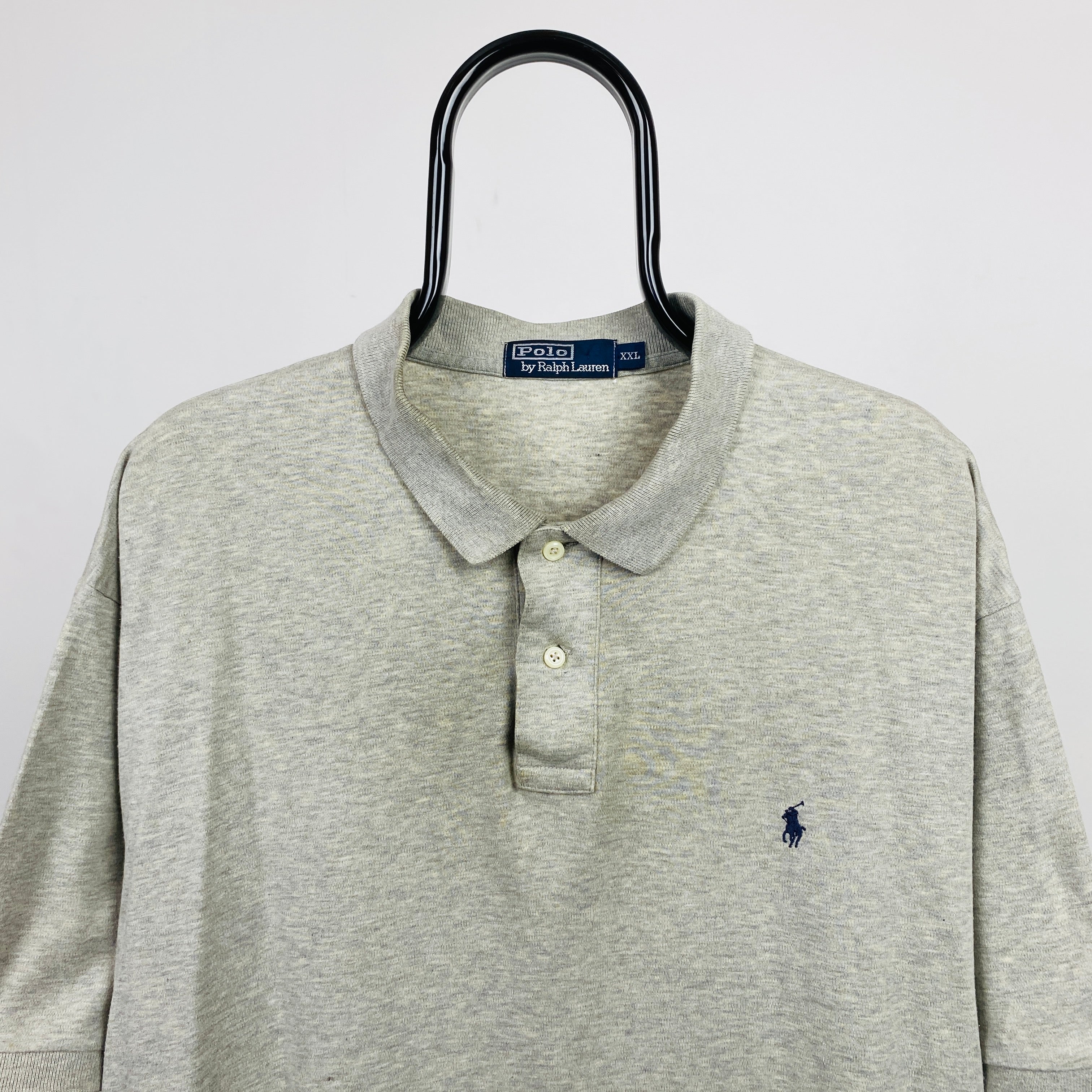 Retro Polo Ralph Lauren Polo Shirt T-Shirt Grey XXL – Clout Closet