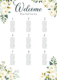 White Roses Seating Chart