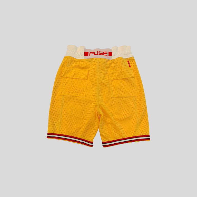 Download Signature Logo Mesh Shorts - Yellow - FUSE LOS ANGELES ...