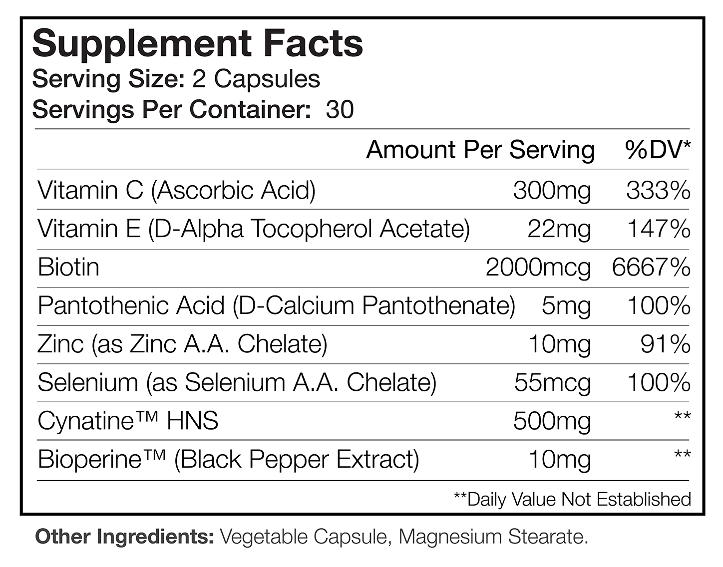 Supplement Facts