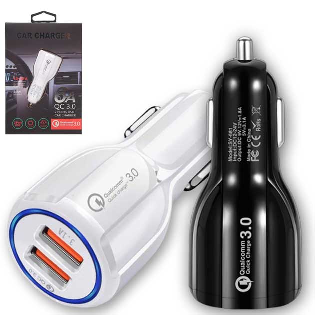 high output dual usb car charger