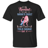 LUCY'S STYLE Kid T-shirt - If I'm spoiled it's my nana's fault Funny T-shirt for your childrens Great gift idea