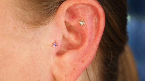 Ear cartilage piercing in Cardiff