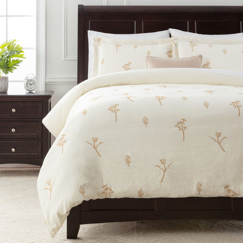 Garland Embroidered Duvet Cover Set