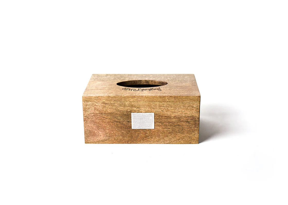 Mini Wood Rectangle Tissue Box