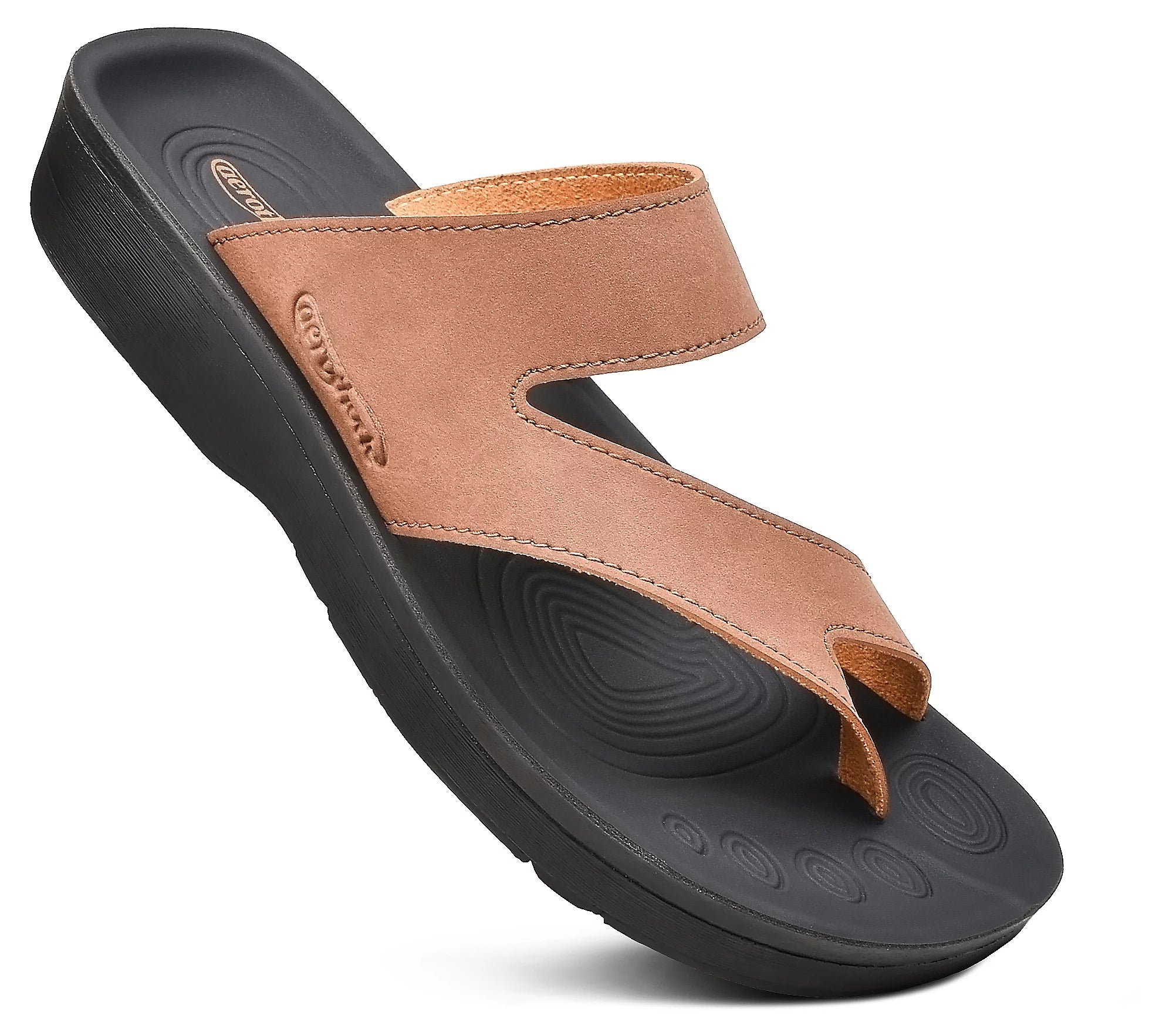 Odal Split Toe Arch Support Sandal - Brown