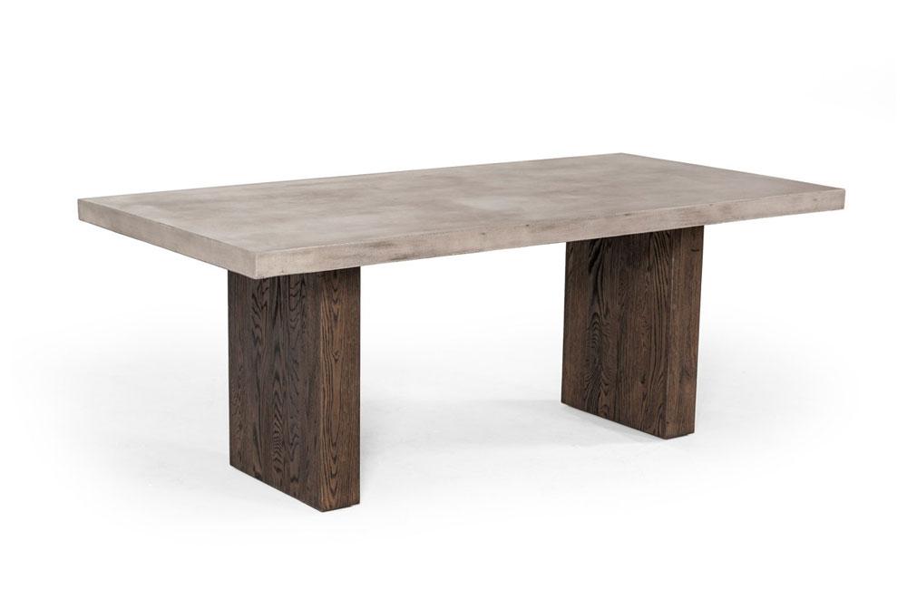 Rime Modern Concrete Oak Dining Table Buy Online In Store